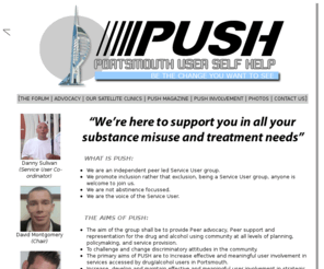 pushingchange.org: PUSH - Portsmouth User Self help
Welcome to PUSH, the Portsmouth Substance Misuse Service User Involvement Team
