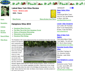 winesny.com: WinesNY: New York State Wines
Premier site on the web for New York State wines, wine ratings, and articles about the appellations and products from winemakers from the North Fork, the Hamptons, the Hudson Valley, the Finger lakes, and the Niagara Escarpment. The site provides searchable access to reviews and ratings of the best New York State wines.