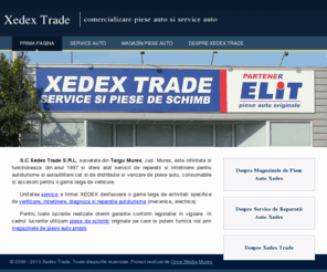 xedex.ro: Xedex Trade :: Service si Piese de Schimb
Xedex trade este o firma din Targu Mures ce activeaza in domeniul comertului de piese auto si al reparatilor de autoturisme.