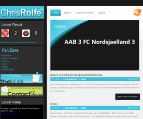 chrisrolfe.com: The Official Website of Chris Rolfe - Professional Soccer Player - AaB
Thanks for checking out my website.  My name is Chris Rolfe and I'm a 27 year old professional soccer player.  I currently play for AaB in the Danish Superliga.    I am a simple man from the midwest, Ohio.  In my free time I listen to country music, in the morning I listen to NPR, when working out I listen to Fall Out Boy, and when I'm driving back to Ohio I listen to anything but rap.  I grew up playing most sports and wanted to pursue basketball, until I noticed my parents were shorter than six feet tall and those genetics may hold me back a little.  I still love to play a variety of sports and I have a passion for the outdoors.