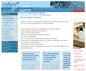 clbf.co.uk: Receivables Finance – Invoice Discounting, Factoring and receivables Financing Services
Coface are specialists in Receivables Finance which frees up your cash flow and supports business growth.
