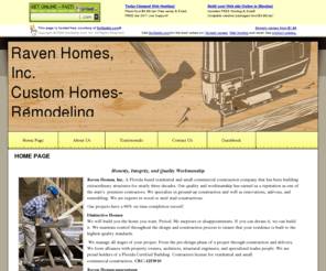 ravenhomesinc.com: Custom homebuilder and remodeling
building custom homes or remodeling existing kitchens or bathrooms and room additions