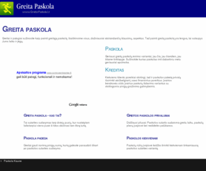 greita-paskola.lt: GREITA PASKOLA - GREITAS KREDITAS
www.GreitaPaskola.lt - sužinok visas paslaptis apie greitą paskolą bei greitąjį kreditą. Vertingi patarimai kaip tinkamai elgtis su pinigais!