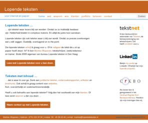 lopendeteksten.nl: Lopende teksten ...
lopende teksten, schrijven,correctie,site content editing