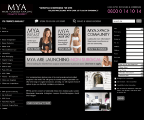 mya.co.uk: MYA Cosmetic Surgery: UK Breast Enlargement / Augmentation & Plastic Surgery Procedures
UK cosmetic surgery, breast enlargement specialists providing surgical & non surgical procedures from MYA (Make Yourself Amazing). Quality surgical and non surgical cosmetic procedures from one of the UK’s top cosmetic surgery / breast enlargement teams