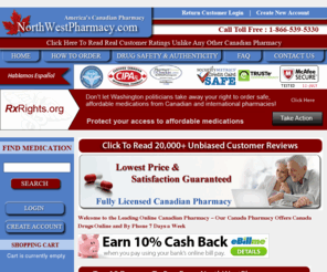 northwestpharmacyonline.com: Canada Pharmacy Store, Online Canadian Prescription and Non Prescription Pharmacies,
        Buy Discount Generic Drugs – NorthWestPharmacy.com
NorthWestPharmacy.com is your premier Canadian online pharmacy store offering prescription and non-prescription Canadian pharmacy products at discount rates. Order online or contact us 1-866-539-5330!