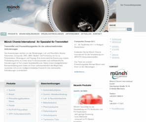 trennmittel.com: MÃ¼nch Chemie die Trennmittelspezialisten
MÃ¼nch Chemie-International GmbH - Trennmittel, Reiniger und Additive fÃ¼r jeden Anwendungsbereich