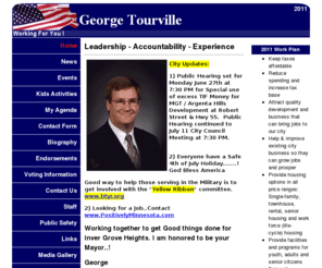 georgetourville.com: George Tourville 
Mayor of Inver Grove Heights