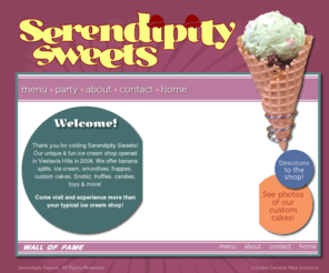 serendipity-sweets.com: Ice Cream Shop Vestavia Hills Alabama - Serendipity Sweets
Ice Cream shop, Vestavia Hills, AL.