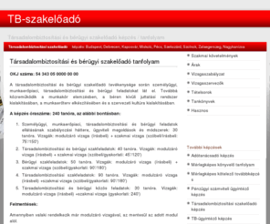 tb-szakeloado.com: Társadalombiztosítási és bérügyi szakelőadó, TB szakelőadó képzés
Tb szakelőadó, tb és bérügyi szakelőadó, társadalombiztosítási és bérügyi szakelőadó képzés Magyarország egész területén, kiváló előadókkal. Tb szakelőadó tanfolyam és képzés.