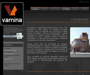 vamina.ro: Vamina | companie
Pagina oficială Vamina