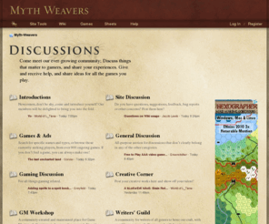 3eprofiler.net: Myth-Weavers - Powered by vBulletin
Myth-Weavers is an online community that focuses on play by post gaming. We are home to over 750 games, many still recruiting. Our character sheet system supports over 20 systems, including d20, GURPS, WoD, and even the new D&D4e. Come meet our ever-growing community of over 4000 active members!