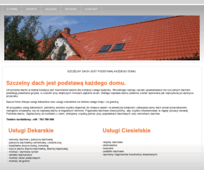 dachy-grodecki.pl: Szczelny dach jest podstawą każdego domu.
Szczelny dach jest podstawą każdego domu. Utrzymanie dachu w dobrej kondycji jest niezmiernie ważne dla kondycji całego budynku. Wszelkiego rodzaju zacieki spowodowane nie szczelnym dachem powodują powstanie grzyba, a czasem przy większych mrozach pękanie ścian. Dlatego naprawa dachu powinna zostać wykonana jak najszybciej po wykryciu przecieku.