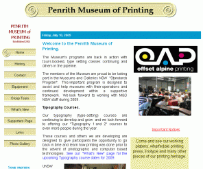 printingmuseum.org.au: Printing Museum houses a collection of historic printing machinery in Penrith Australia
