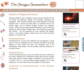 sinaguasunwatchers.com: Sinagua Sunwatchers
Archaeoastronomy survey of various sites within the Coconino National Forest - Red Rock District.