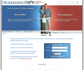 thescreeningpros.com: The Screening Pros - Home Page
Home page for The Screening Pros, LLC