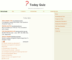 todayquiz.com: Today Quiz -- todayquiz.com
Today Quiz.