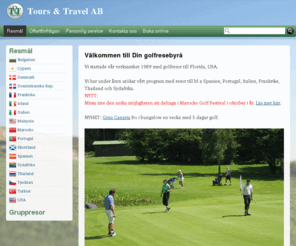 tourstravel.se: Prisvärda Golfresor med Tours & Travel AB
Tours & Travel AB har golfresor till bra priser. Om du vill så kan vi skräddarsy resan efter era önskemål.