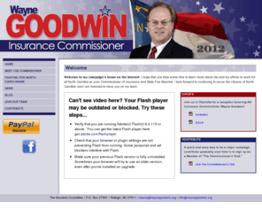 waynegoodwin.net: Wayne Goodwin for NC Insurance Commissioner
