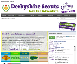 derbyshirescouts.org: Derbyshire Scouts | home
The Official website for Derbyshire County Scouts.  Information, News and Contacts for the whole County