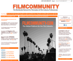 myfilmcommunity.org: FILMCOMMUNITY.COM
The Global Platform for the Film Industry