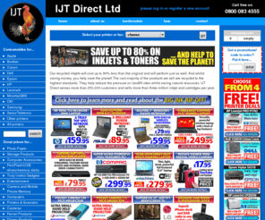 recycled-inkjets.com: Recycled inkjet and laser toner cartridges for Brother, Canon, Epson, HP, Lexmark and Dell Printers - IJT Direct Ltd
Buy recycled inkjet and laser toner cartridges for Brother, Canon, Epson, HP, Lexmark and Dell Printers at unbeatably low prices., UK