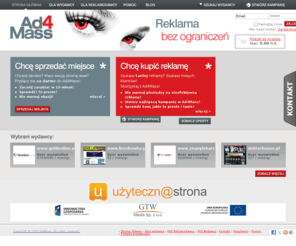 ad4mass.pl: Ad4Mass - sieć reklamowa, reklama w internecie
Ad4Mass