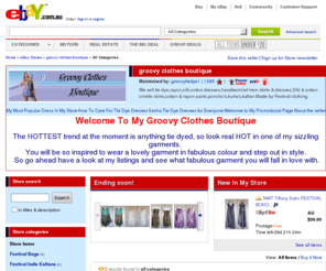 groovyclothesboutique.com: eBay Australia Shop - groovy clothes boutique: Festival Tops, Festival Tie Dye Dresses, Festival Skirts
Buy Festival Tops, Festival Tie Dye Dresses, Festival Skirts items from groovy clothes boutique eBay Shop.  We sell Festival Tops, Festival Pants, Festival Handkerchief Dresses, Festival Umbrella Dresses items on eBay Australia