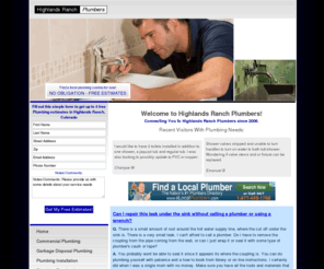 highlandsranchplumbers.com: Highlands Ranch Plumbing
Highlands Ranch, Colorado Plumbing Services Find a Highlands Ranch plumber through our super-fast plumbing contractor matching service.