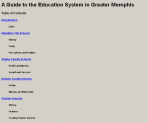 memphisschoolguide.info: A Guide to the Education System in Greater Memphis
