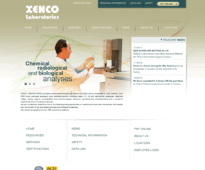 xenco.com: Xenco Laboratories Environmental Analysis Services
XENCO LABORATORIES provides environmental-analysis services. Over 5000 loyal customers represent most industrial sectors, including major U.S. oil and electronics companies, electrical utilities, mining, airports, municipalities, food and beverages, attorneys, manufacturing, pharmaceutical, and a myriad of engineering and consulting companies.