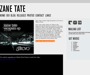 zanetate.com: Zane Tate - downtempo music, instrumental hip hop, deep house
Zane Tate: Instumental Hip Hop and Downtempo Music