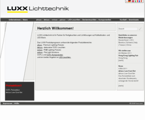 oled-display.com: Luxx Lichttechnik GmbH: Start Luxx
Luxx Lichttechnik GmbH, Mit unseren CCFL / Lightstixx bieten wir eine der dünnsten Leuchtstoffröhren der Welt.