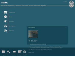 webfau.com.ar: Facultad de Arquitectura y Urbanismo, Universidad Nacional de Tucumán, Argentina
