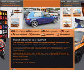 colourpoint-lackiererei.de: Colourpoint Lackiererei · Taunusstein Wiesbaden
Voller Service - höchste Qualität. Saubere und zuverlässige Lackierarbeiten an Ihrem Fahrzeug, Smart Repair und Unfallreparatur und professionelle Hilfe im Schadenfall.