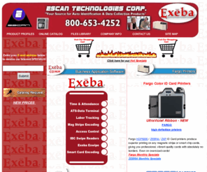 Escan Technologies Corp. manufactures,time attendance,Magstripe Software,labor tracking