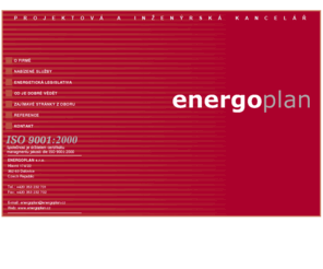 energoplan.cz: ENERGOPLAN s.r.o. -  projektová a inžernýrská kancelář
Projektová a inženýrská kancelář. Inženýrská, projektová, poradenská a dodavatelská činnost v oboru techniky prostředí staveb. Energetické audity, hydronické vyvažování otopných a chladících soustav.