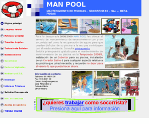 manpool.es: Página principal
MANTENIMIENTO DE PISCINAS DE COMUNIDADES Y URBANIZACIONES CON SOCORRISTAS