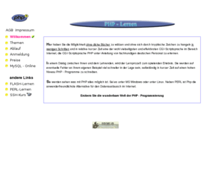 php-lernen.net: PHP - lernen, mit www.netViper.de
Php spielend lernen, in kurzer Zeit zum Php-Programmierer