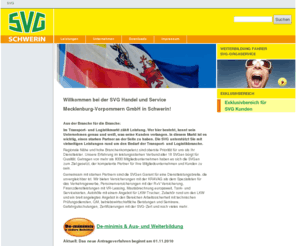 svg-mv.com: - SVG Schwerin
SVG Handel und Service Mecklenburg-Vorpommern GmbH