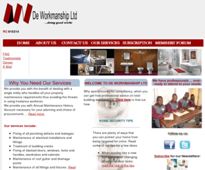 deworkmanship.com: De Workmanship Limited
The best building maintenance company in Lagos Nigeria, specializes in building  maintenance, apprenticeship programm and vocational training on maintenance