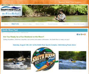 smithrivervirginia.com: Smith River Fest - Visit Martinsville VA
Smith River Fest is held on the Smith River in Martinsville - Henry County, Virginia each year. Featured events include a film festival, guided paddle trips, fishing demonstrations, arts & crafts vendors, kids activities and music.