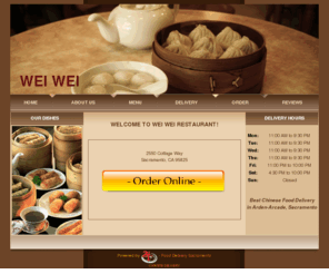 weiweisacramento.com: Wei Wei Restaurant | 95825 | Sacramento | Chinese Food - FREE Online Delivery in Arden-Arcade
Order your Chinese cuisine conveniently online today from Wei Wei Restaurant in Sacramento, CA.