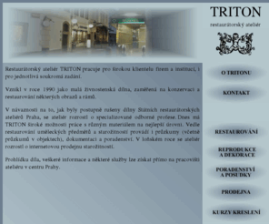 ateliertriton.com: Restaurátorský ateliér TRITON
stránky restaurátorského ateliéru Triton