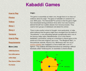 History Of Circle Kabaddi Games