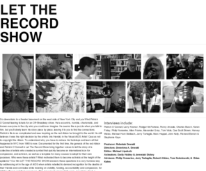 lettherecordshowfilm.com: LET THE RECORD SHOW
