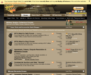 milsurps.com: Military Surplus Collectors Forums
Military Surplus Collector Forums