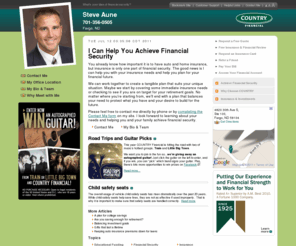 steveaune.com: Financial Representative | Fargo, ND | Steve  Aune | 
		COUNTRY Financial
insurance and investments