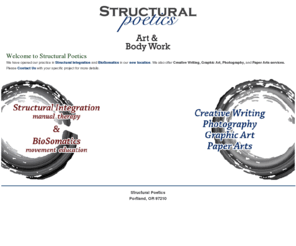 structuralpoetics.com: Welcome to Structural Poetics!
Structural Integration and BioSomatics