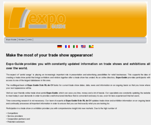 expo-guide-complete-show-directory.com: Expo Guide
Expoguide is the interactive directory from Expo Guide S de RL de CV